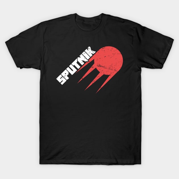 Sputnik | Soviet Union USSR Russian Space Program T-Shirt by MeatMan